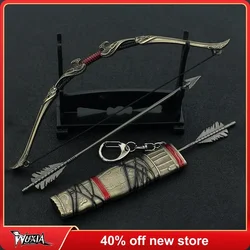 God of War Atreus Talon Bow Kratos Keychain Weapon Bow and Arrow Weapon Katana Metal Sword Samurai Toys for Boys Children Gifts