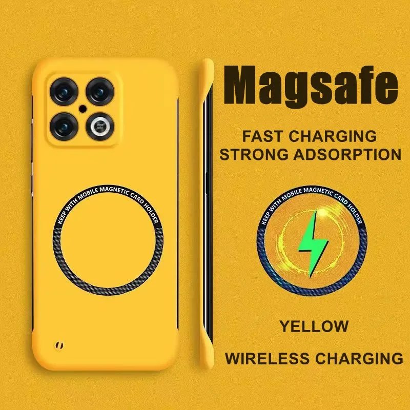 Matte Ultra Thin Frameless Magnetic Phone Case with Magsafe Compatibility