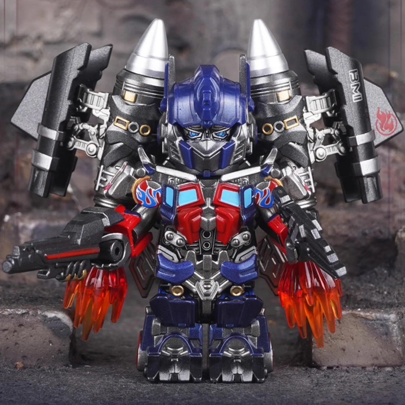 Car Warrior Convoy Building Blocks Transform Robot Optimus Mini Action Figure Toys BRICK MAN BRICKMAN
