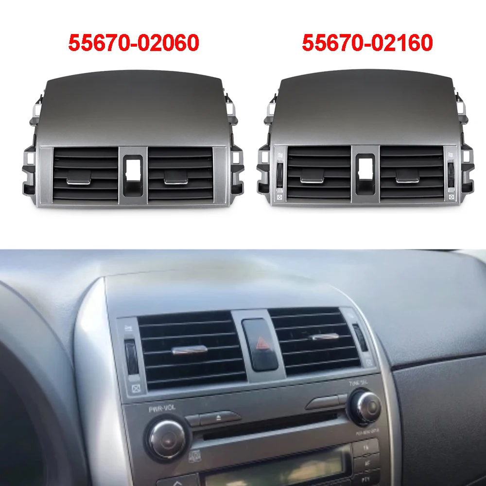 

55670-02160 Center Dash A/C Outlet Air Vent Panel for Toyota Corolla 2008 - 2013 Conditioning Outlet Panel Cover 55663-02060