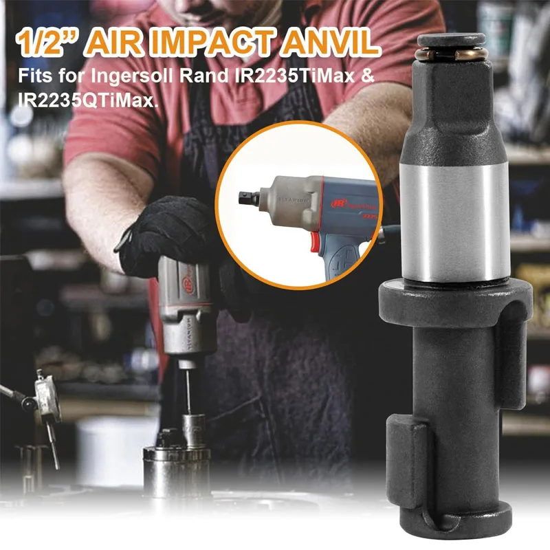 1/2 Inch Air Impact Anvil with O-ring and Retainer Clip for