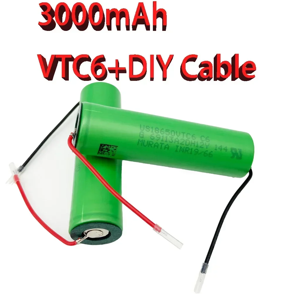 

VTC6 18650 3000mAh battery 3.7V30A high discharge 18650 rechargeable battery, suitable for US18650VTC6 flashlight tool battery+D