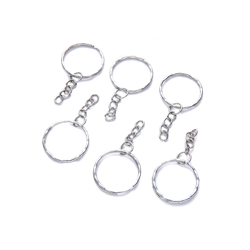 Key Rings Key Chains Metal Keychain Key Chain Accessories Blank Keyring Charms Split Ring Keyfob Key Holder Link Rings Women Men DIY