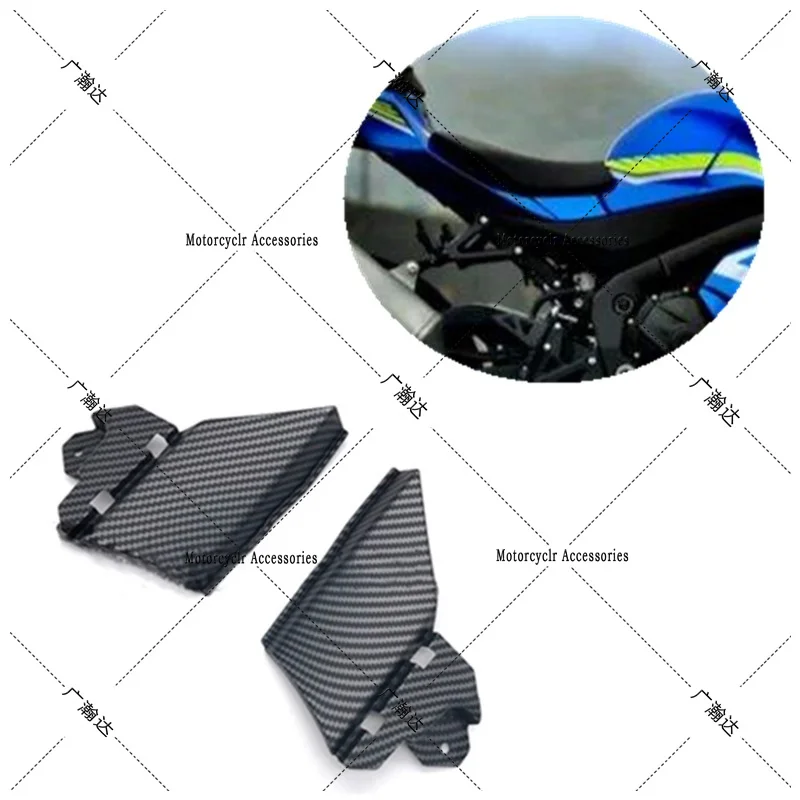 

Carbon Fiber Lacquer Motorcycle Leather Seat Left Right Small Board Fit For Suzuki GSXR1000 GSX-R1000 K17 2017 2018 2019 2020