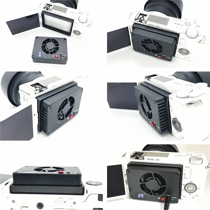 Cooling Fan Camera Radiator For Fujifilm X-T4 X-S10 X-S20 X-H2S X-H2 XT4 XH2S XH2 XS10 XS20 Live Streaming Vlog Cooler