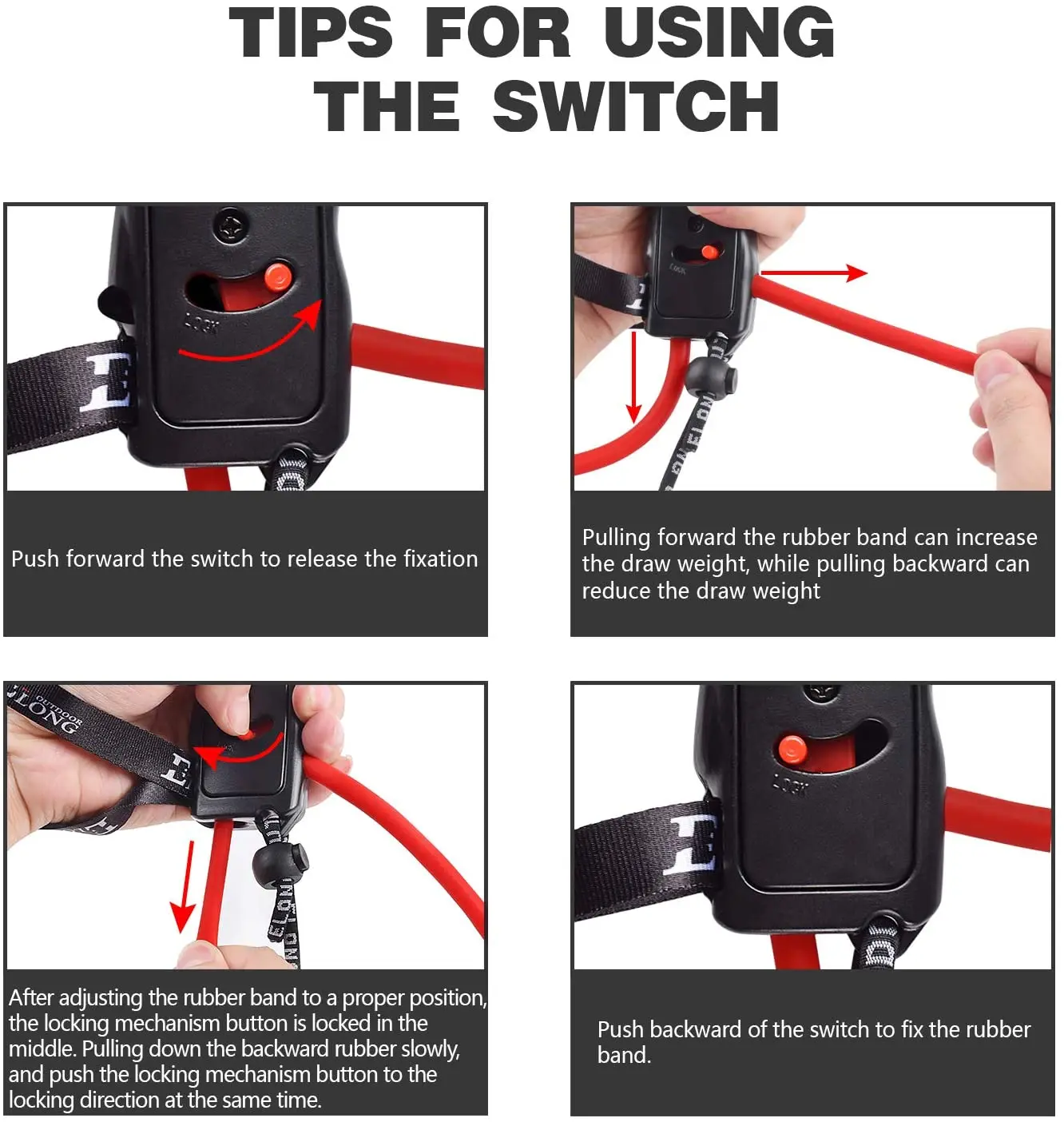 Archery Trainer Band Training - Portable Bow Riser Handle - 9 to 19 lbs Tension Adjustment Suitable for Left and Right Hand 6