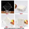 Napkin Organizer Transparent Napkin Holder Modern Acrylic Tissue Box Square Durable Tissue Paper Dispenser Case Bathroom 5