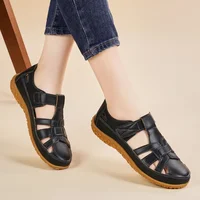 New Summer Loafers Women Sandals Ladies Sandals Comfortable Flats Walking Sandals Covered Toe Beach Shoes Woman Footwear Shoes - Image 3