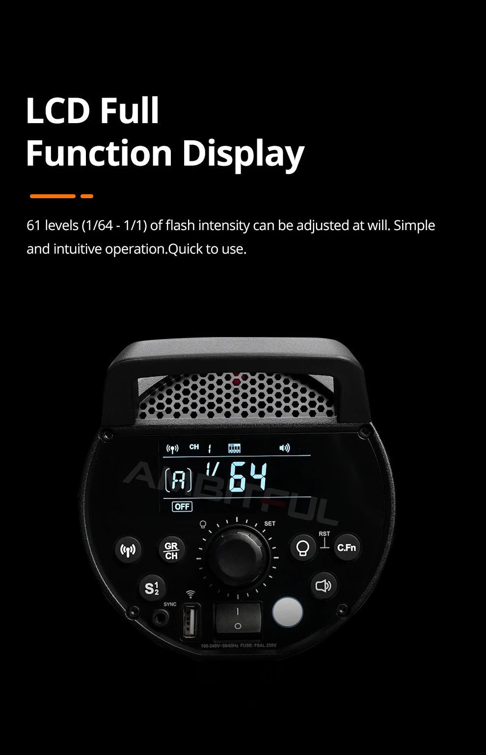 Godox DP400IIIV DP600IIIV DP600III-V Flash Light with Built-in 2.4G Wireless X S