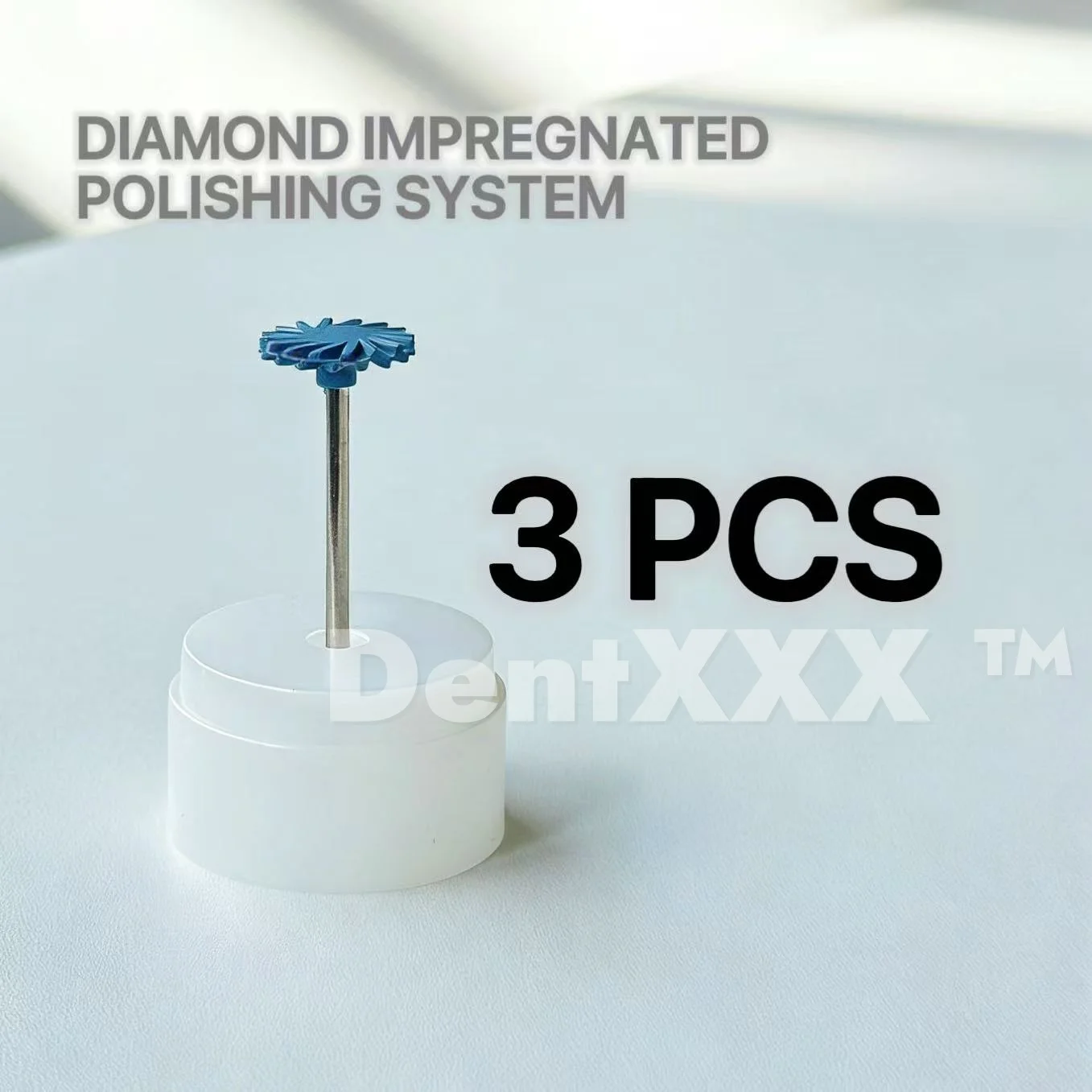 Medium Grit Diamond Polishing Head for Finishing and Polishing - 2.35mm