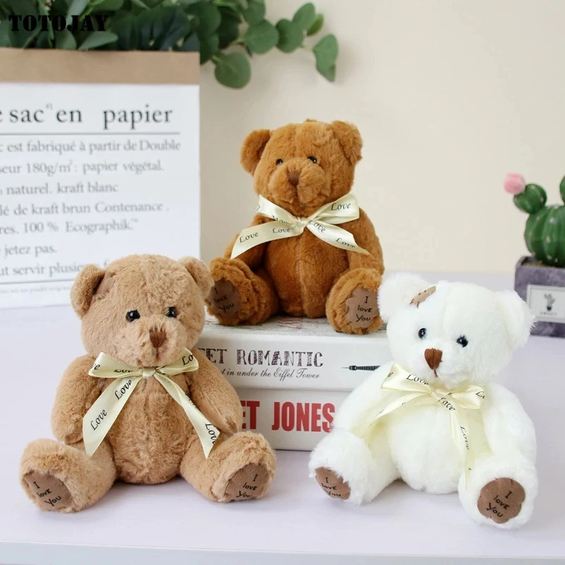 18Cm 1Pc Cute Bear Dolls Lovely Teddy Bear Peluche Soft Bear Toy Ragazzi Ragazze Compleanno Brinquedos Regali Di Nozze