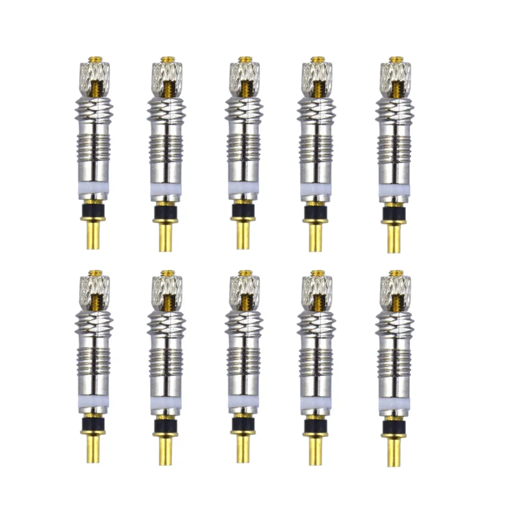 Silver Bicycle Valve Core Stem Presta Style Tyre Valve Core 1/4/10pcs for Tubeless Road Bike MTB FV
