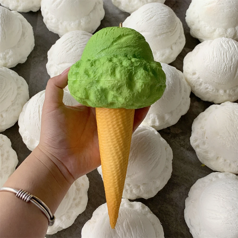9,5 Zoll künstliche Simulation Pu Faux Eis Modell DIY Gelato Scoop lebensechte sichere Requisiten Hochzeits feier Display Dekoration hängen – Detail 6