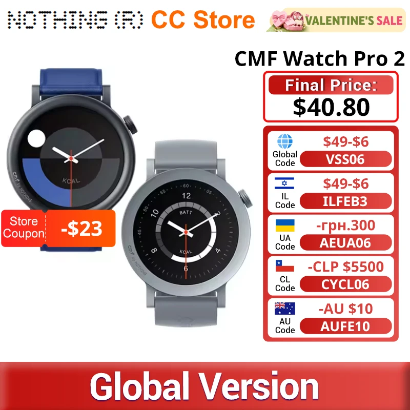 Wyprzedaż CMF by Nothing Watch Pro 2 1.32” AMOLED 120 trybów sportowych GPS z redukcją szumów AI 100+ tarcz zegarka Połączenia Bluetooth IP68 - AliExpress 44
