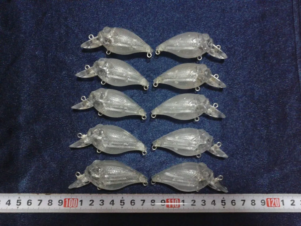 

10pcs Unpainted Crankbait Blank Fishing Lure Body 75mm 13.4g Blank lures JS#69