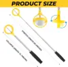 Golf ball grabber, water-based golf ball grabber with telescopic spring release preparation head golf ball grabber tool, 6