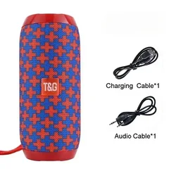 Outdoor Waterproof Wireless Bluetooth Portable Speaker with Subwoofer and FM Radio Support - 1200mAh (Plus)