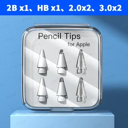 Premium Replacement Tips for Stylus Pen - Soft & Hard Variants, Double Layer Design, 3pcs/6pcs Set (2Bx1 HBx1 2.0 3.0x2)