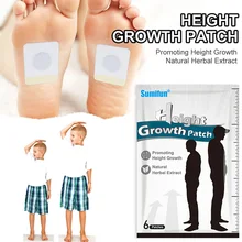 

6Pcs/Bag Herbal Height Increase Foot Patch Conditioning Body Grow Taller Health Care Products Promote Bone Growth Foot Patches