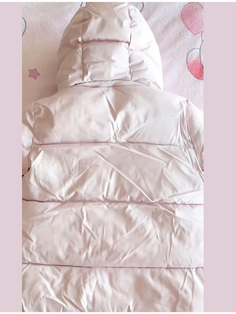 Herbst Winter Stehkragen Warme Baumwolle Mantel mode Lose Volle Hülse Abnehmbare Hut Jacke 2025, NEUE Dame Täglichen Pendeln Outwears – Detail 5