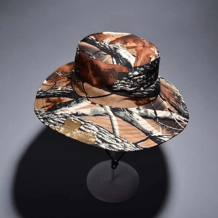 Outdoor Camouflage Sun Bucket Cap for Adults, camouflage hat,tactical hat,tactical boonie hat