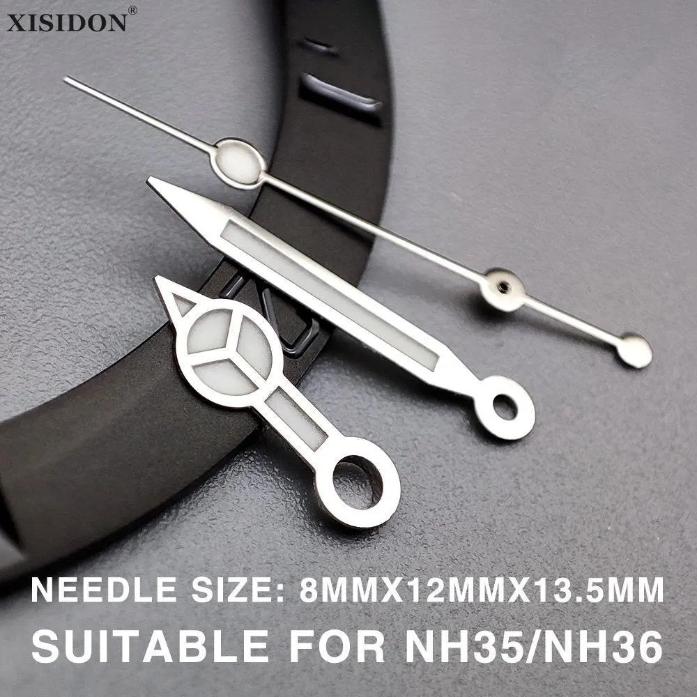 Lancette Dell'Orologio Lancette Luminose Blu Per Accessori Per Orologi Con Movimento Nh35 Nh36 A Tre Lancette