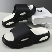 Men Platform Soft Eva Slippers Fashion Flip Flops Home Thick-soled Shoes Bathroom Non-Slip Slides Indoor Outdoor Sandals Clogs 1