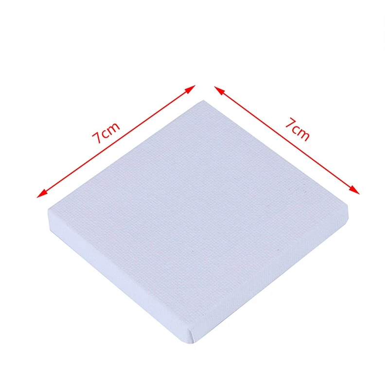 Premium Quality White Square Artist Canvas with Wooden Frame for Oil, Acrylic, and Watercolor Painting