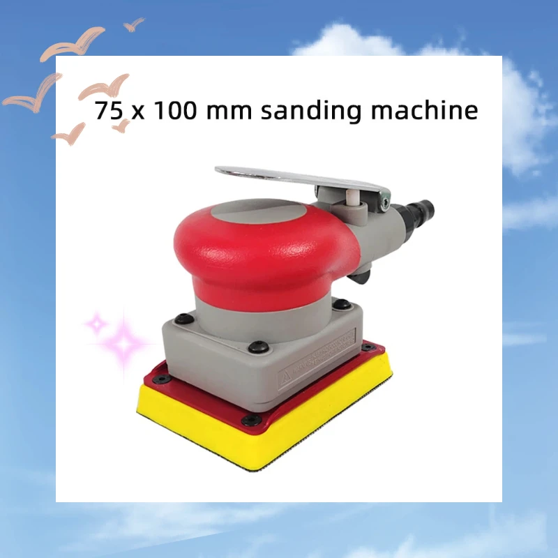건식 스펀지 사포 레드 스퀘어 75x100mm 내마모성 연마 시트 (자동차 퍼티, ..