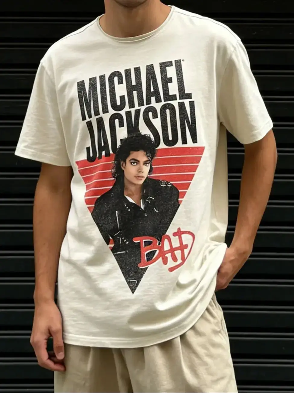 Michael Jackson Michael Jackson American Vintage Trend Oversize Men's women's Tshirts Children's adult Parent child T shirts