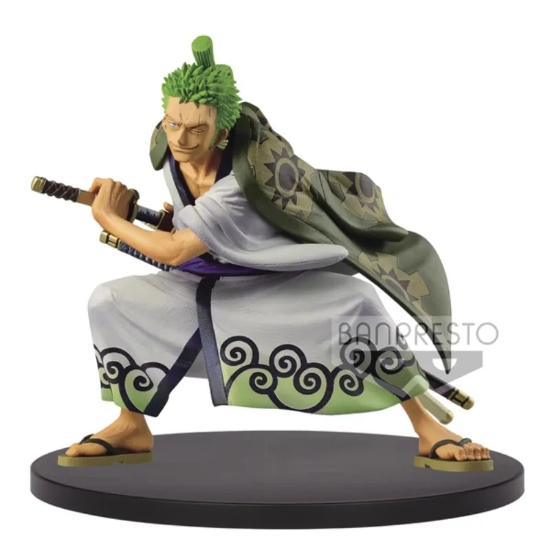 Articoli Genuini In Magazzino Bandai Banpresto Roronoa Zoro One Piece King Of Artist Wano Country Model Animation Character Action Toy