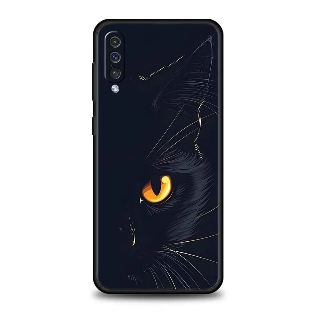 Chic Black Cat Design Phone Case Cover