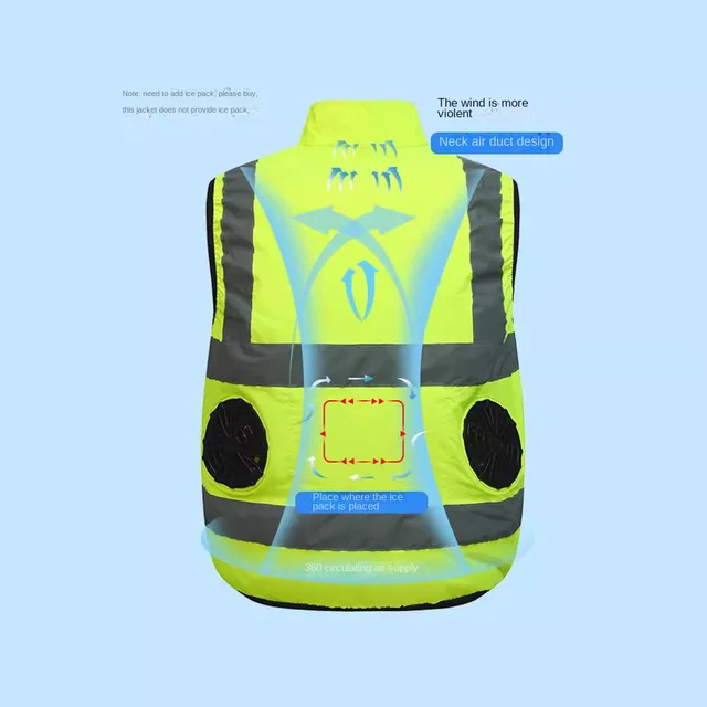 Men's Cooling Vest - Ice - Fan Air Conditioning - USB Charge