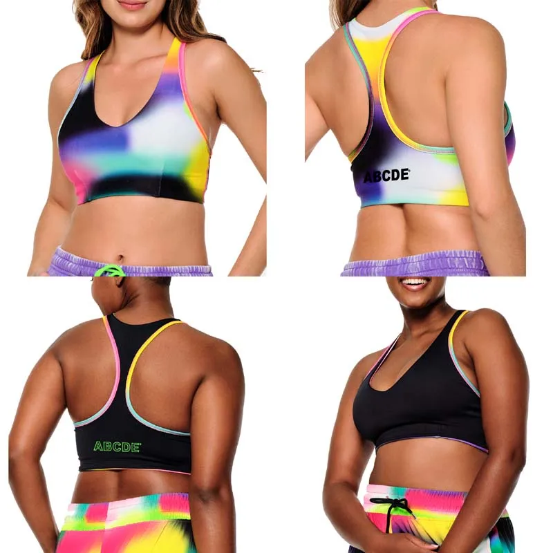 

ABCDE Fitness Suit Yoga Dance Sports High-elastic Cotton Vest Single Layer No Chest Pad