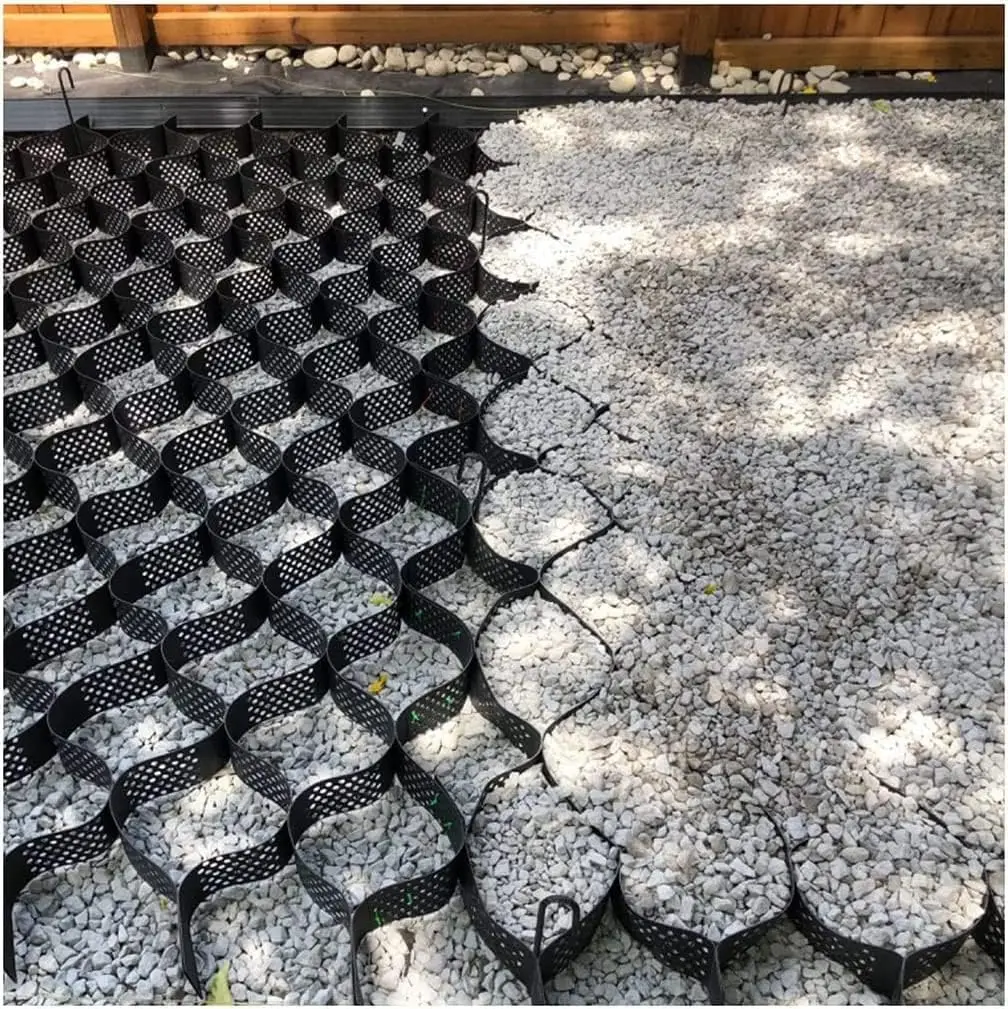 3.3 ft. x 26 ft. x 2 in. Plastic Ground Geo Grid Driveway Ground Pavers for Landscaping
