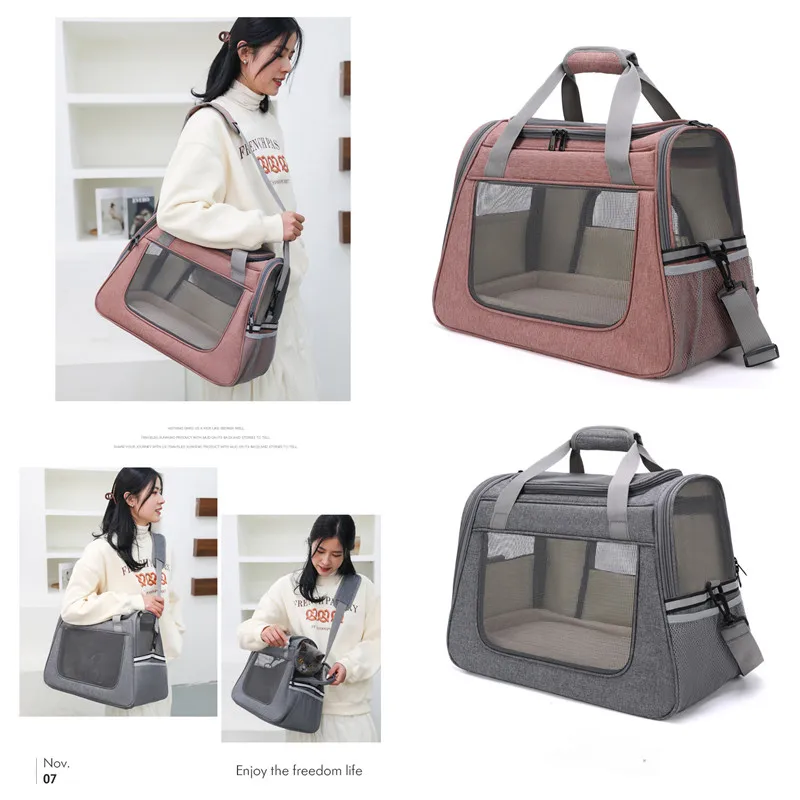 

Сумка для питомцев, новая модная сумка для питомца в машину, Повседневная дышащая сетчатая Портативная сумка для выходных и игр, сумка-мессенджер для кошек и собак