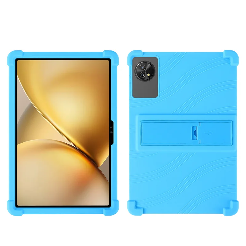 Kids-Friendly Soft Silicone Protective Tablet Case with Adjustable Stand