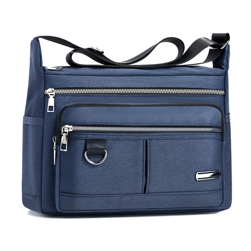 Men's Messenger Bag - adjustable strap - shoulder bag, spacious main compartment - Daily portable bag for work, travel and commu