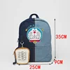 Doraemon Backpack for Girls Cowboy Twill Fabric Cartoon Embroidery Bags Cute Child Backpacks with Coin Purses Kawaii Schoolbags 2