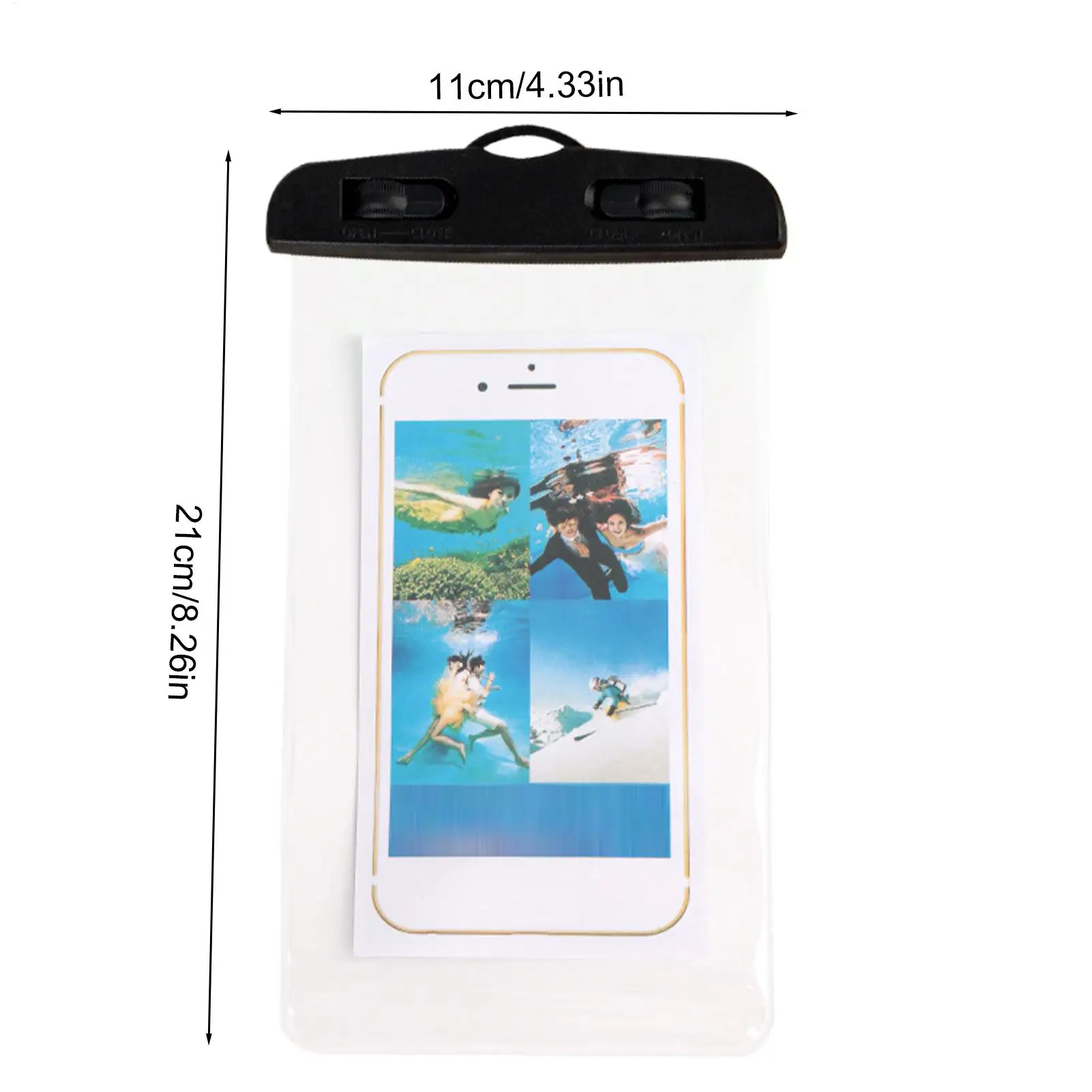 Waterproof Phone Bag Boating Activity Cellphone Holder Touchscreen Clear Phone Pouch With Lanyard For Rafting Kayaking Fishing