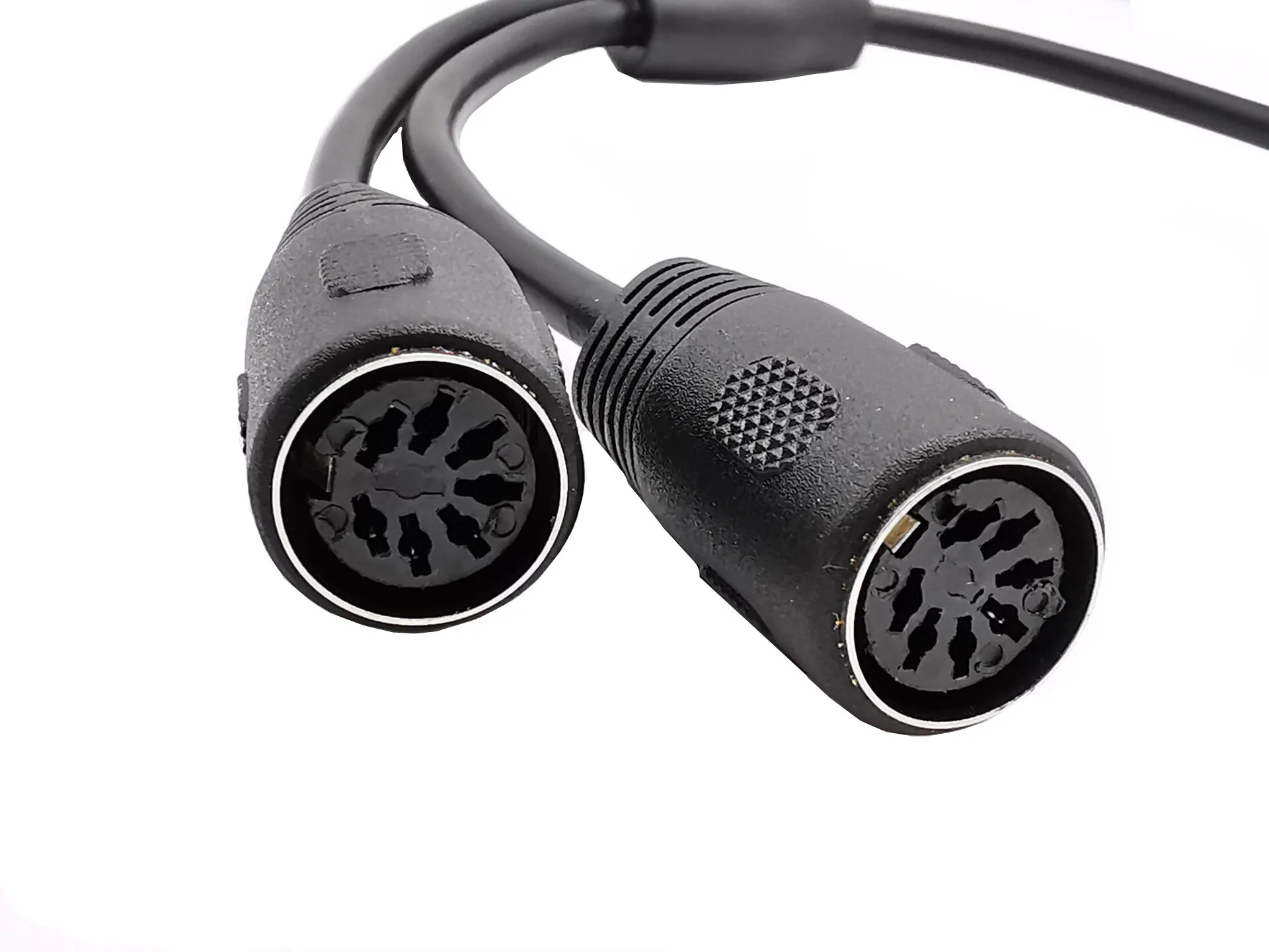One point two audio MIDI5 core 7Pin Din male to 2 7 Pin Din female hole cable 0.3m