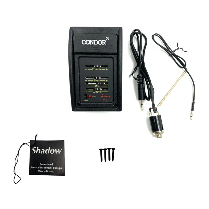 Made in Germany Original Genuine Shadow Pickups Preamps Condor Acoustic Guitar On Board EQ LC-3 audio jack pickup
