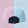 Custome Logo 5-panel Color Matching Quick-drying Hat Big Head Wide Brim Sunshade Casual Flat Edge Baseball Cap for Men and Women 6