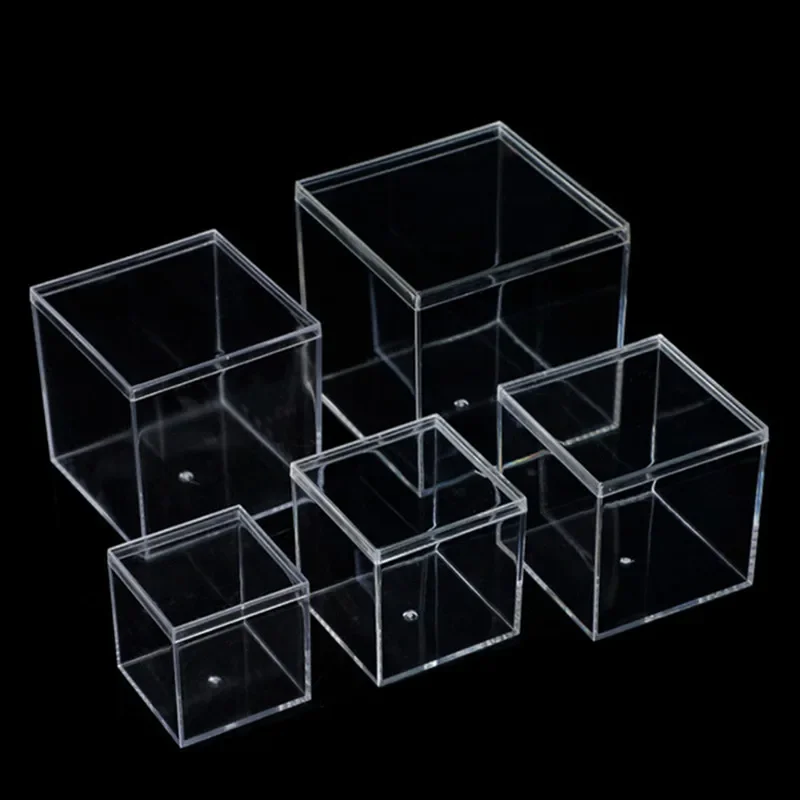 cube small clear acrylic boxes with