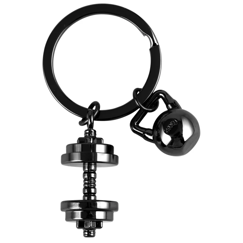 Hantel-Schlüsselanhänger für Damen und Herren, lustiger Kettlebell-Schlüsselanhänger für Autoschlüssel, Rucksack, Tasche für Sportbegeisterte, inspirierende Geschenke