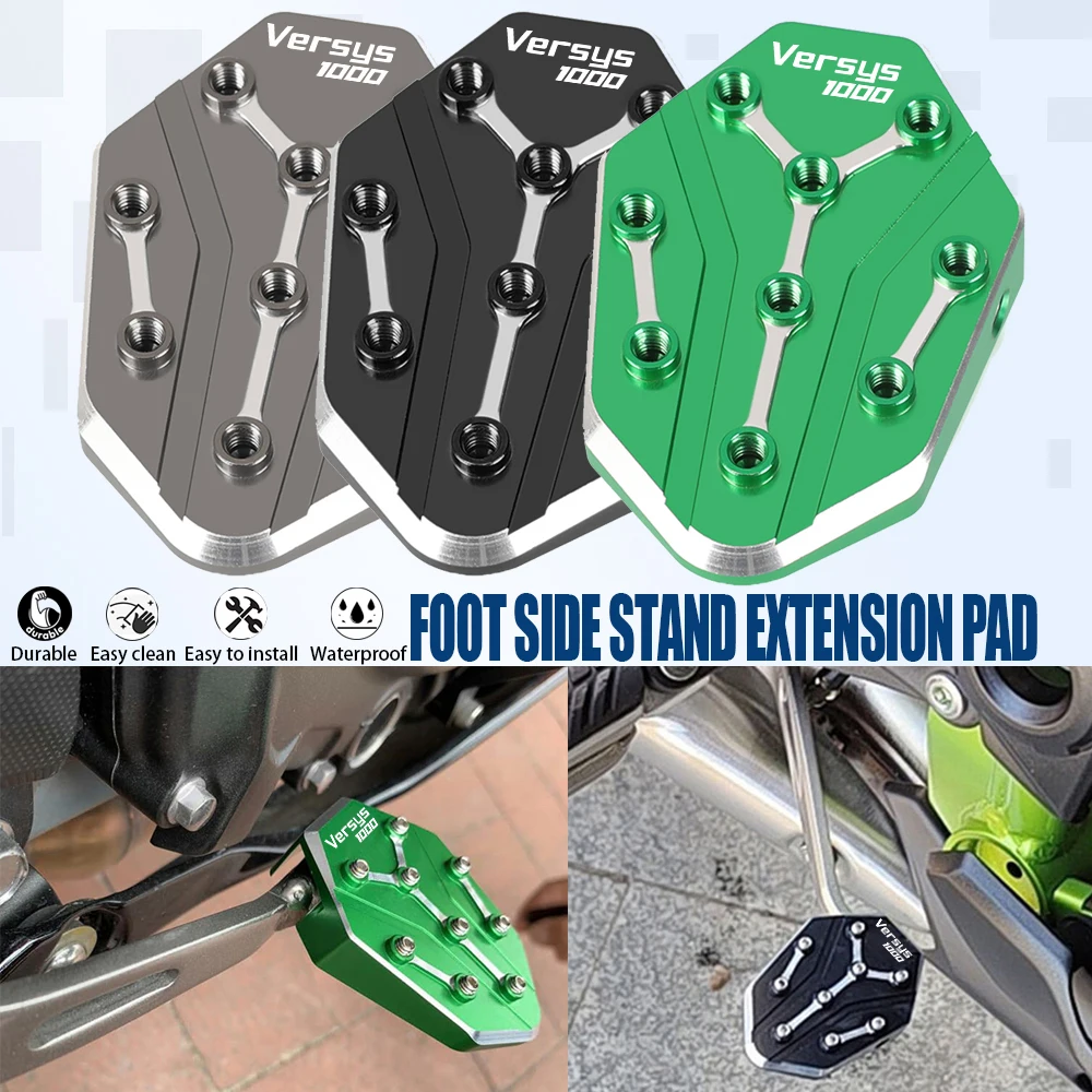 

Motorcycle For KAWASAKI VERSYS1000 ERSYS 1000 2010-2023 2022 2021 2020 2019 2018 2017 CNC Kickstand Side Stand Enlarge Extension
