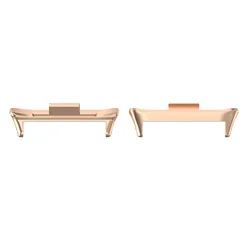Stainless Steel Watchband Strap Connectors - 2 Pack for 20mm-MiBand 9Pro8Pro (Rose gold)