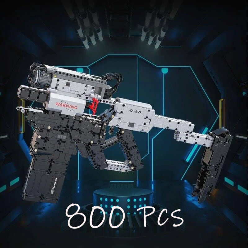

NEW 800PCS CYBER G58 Style MOC Building Bricks Blaste for Adults High Tech Assembled Educational Toys Birthday Christmas Gift
