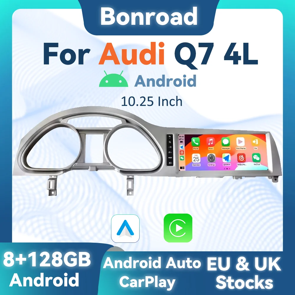 Bonroad Auto Android Multimedia CarPlay Bildschirm GPS Navigation Radio Stereo Für Audi Q7 4L 2005-2015 MMI 2G 3G Bluetooth WIFI