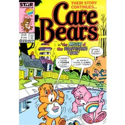 Vintage Retro Style Care Bear Canvas Art - Cute Cartoon Bear Bedroom Décor - 30X45cm Frameless (N84 - 06)